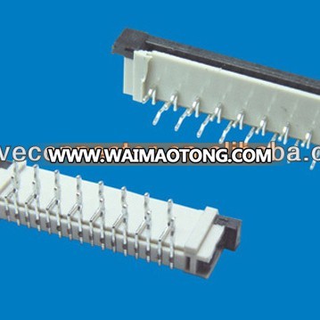 side Entry zif type dip way 1.0mm Pitch Fpc connector