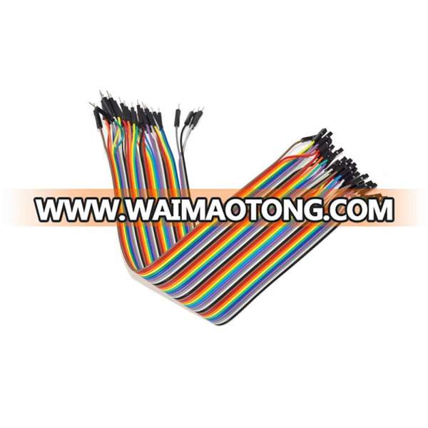 Electronic Circuit Project Breadboard 40pcs 30cm 1p-1p Male to Female jumper wire Dupont cable